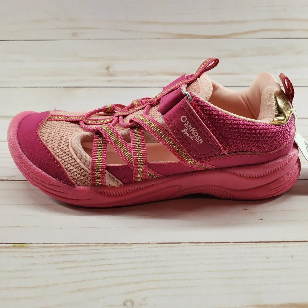 OshKosh Girls Size 11 Sandals Pink‎ Charis Summer Bump Toe